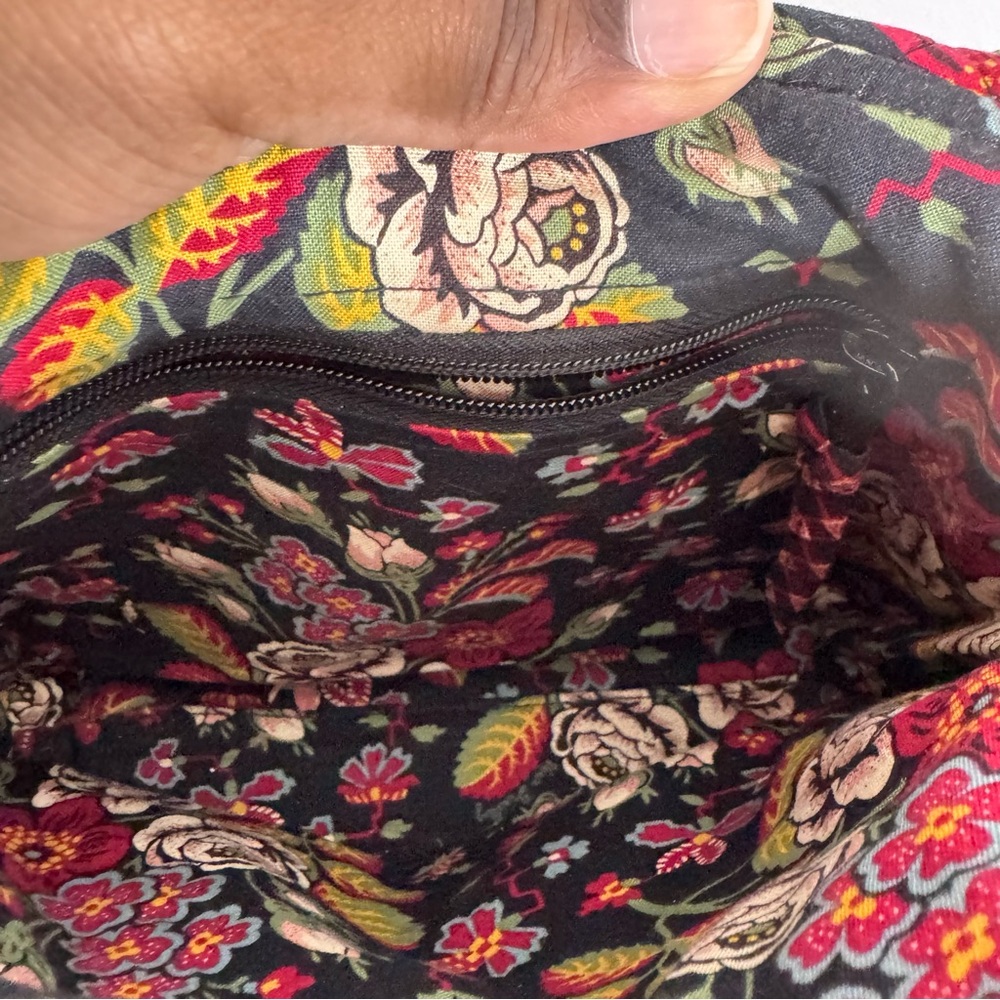 Vera Bradley Bag Floral Quilted Crossbody Foldover Snap - Picture 10 of 15